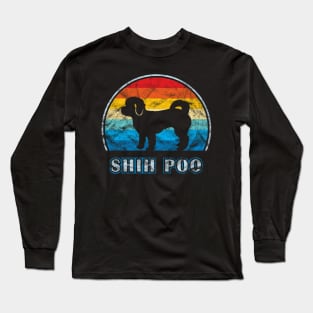 Shih Poo Vintage Design Dog Long Sleeve T-Shirt